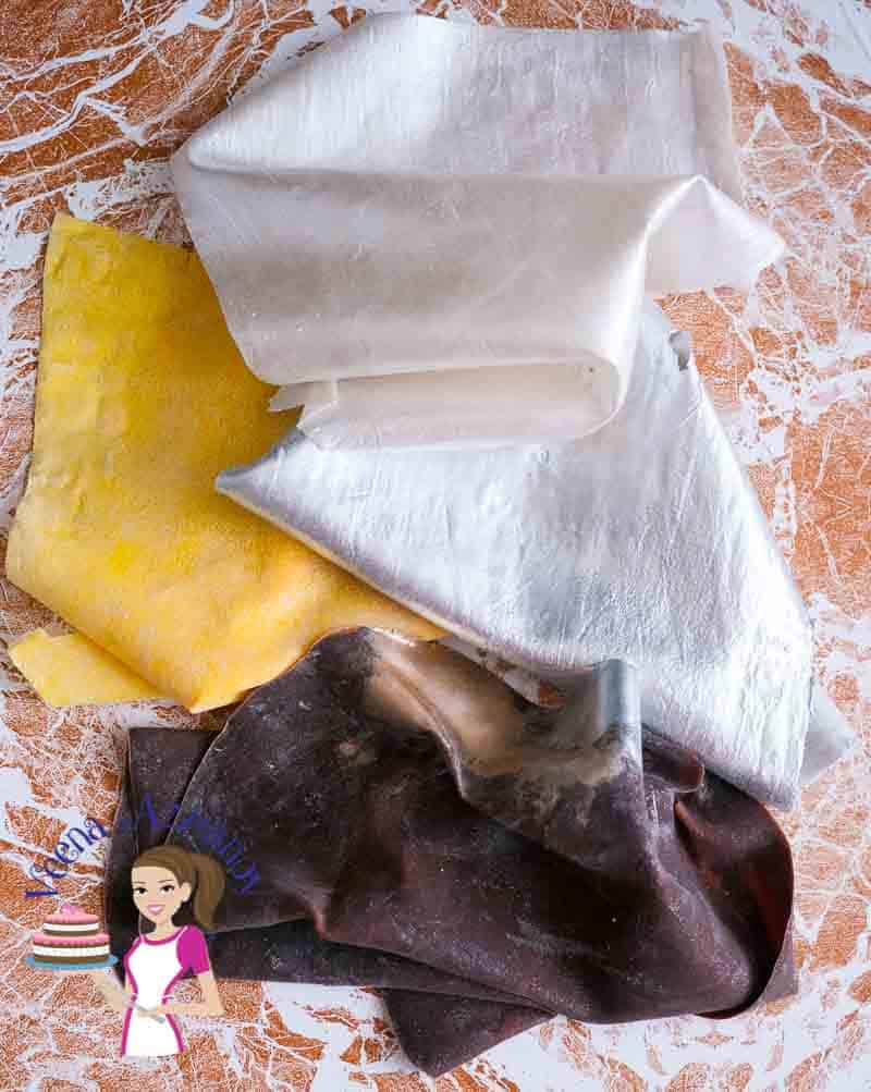 Edible fabric for cake decorating.