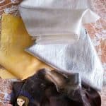 Edible fabric for cake decorating.