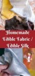 Edible fabric for cake decorating.
