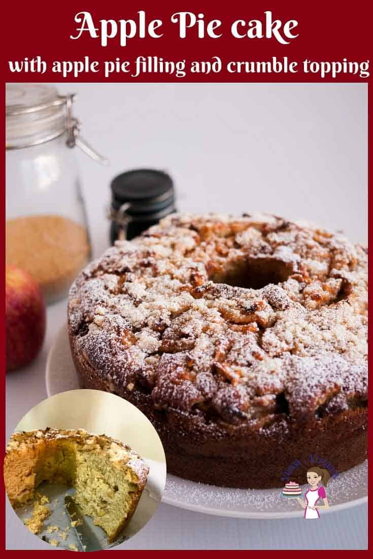 Learn to make an apple cake with moist apple pie filling and crumble topping - video recipe
