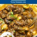 Pinterest image for beef bourguignon.