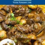 Pinterest image for beef burgundy.