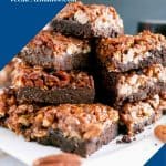 Pinterest image for pecans squares