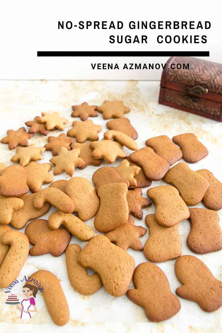 Use this no-spread gingerbread dough to decorate sugar cookies this Christmas