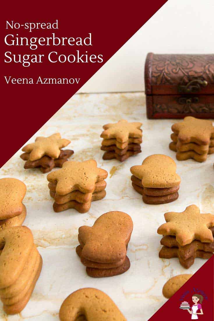 Use this no-spread gingerbread dough to decorate sugar cookies this Christmas