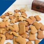Pinterest image for gingerbread cookies