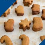 Pinterest image for gingerbread sugar cookies