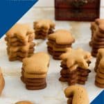 Pinterest image for gingerbread sugar cookies