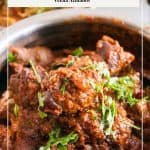 Pinterest image for lamb masala or mutton masala.