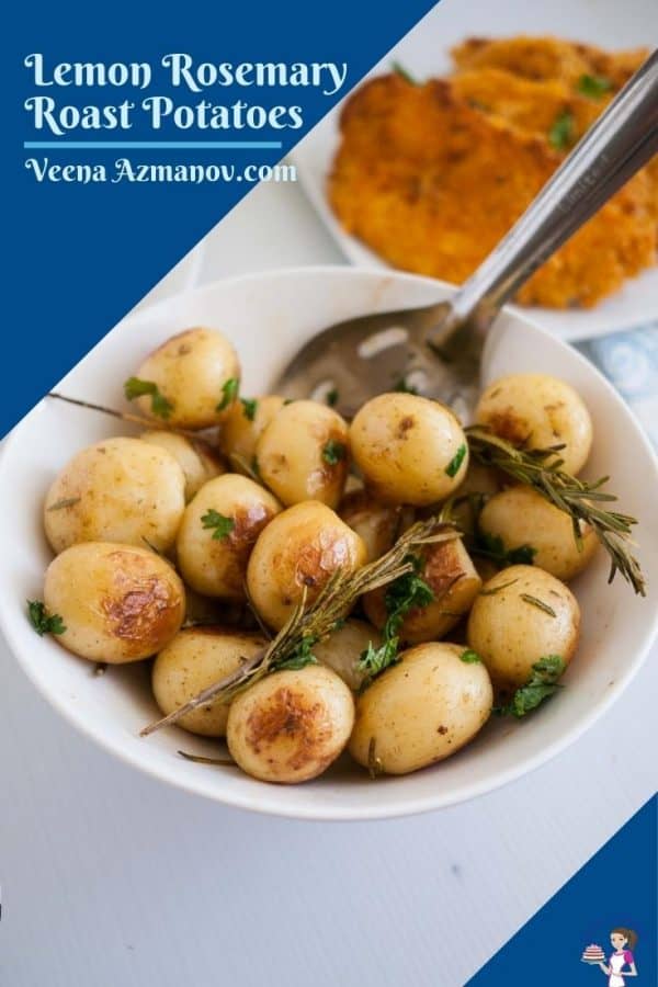 Pinterest image for roast potatoes