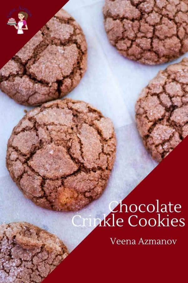 Chocolate crinkle cookies.