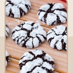 Pinterest image for Chocolate Crinkle Cookies.