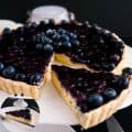 How to make a custard fruit tart with Blueberry filling