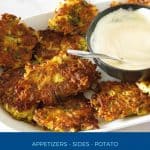 Pinterest image for latkes.