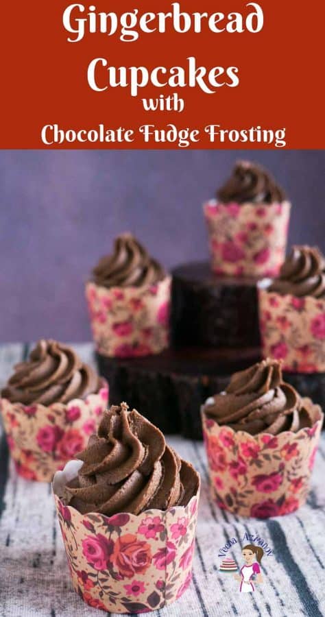 Cupcakes with chocolate frosting.
