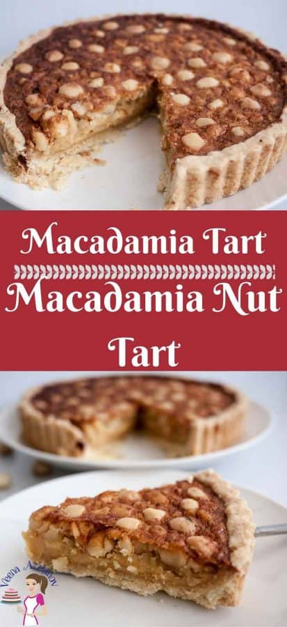 This macadamia tart is an absolute treat loaded with heavenly macadamia nuts and creamy luxurious golden filling baked in a buttery homemade short crust pastry. A simple, easy and effortless recipe that can be done in less than an hour from scratch. 
