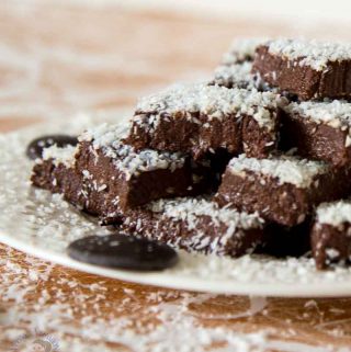 Chocolate coconut balls make perfect vegan, gluten-free, dairy-free and eggless treats for everyone to enjoy