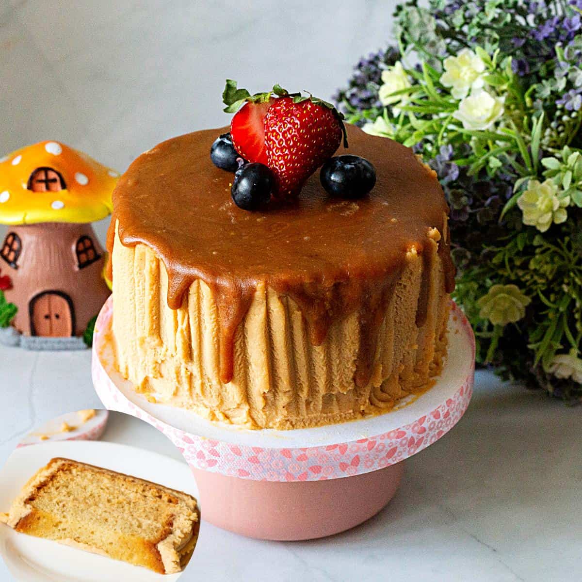 Butterscotch Cake for Two