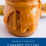 Pinterest image for filling for cakes, tats, and desserts.