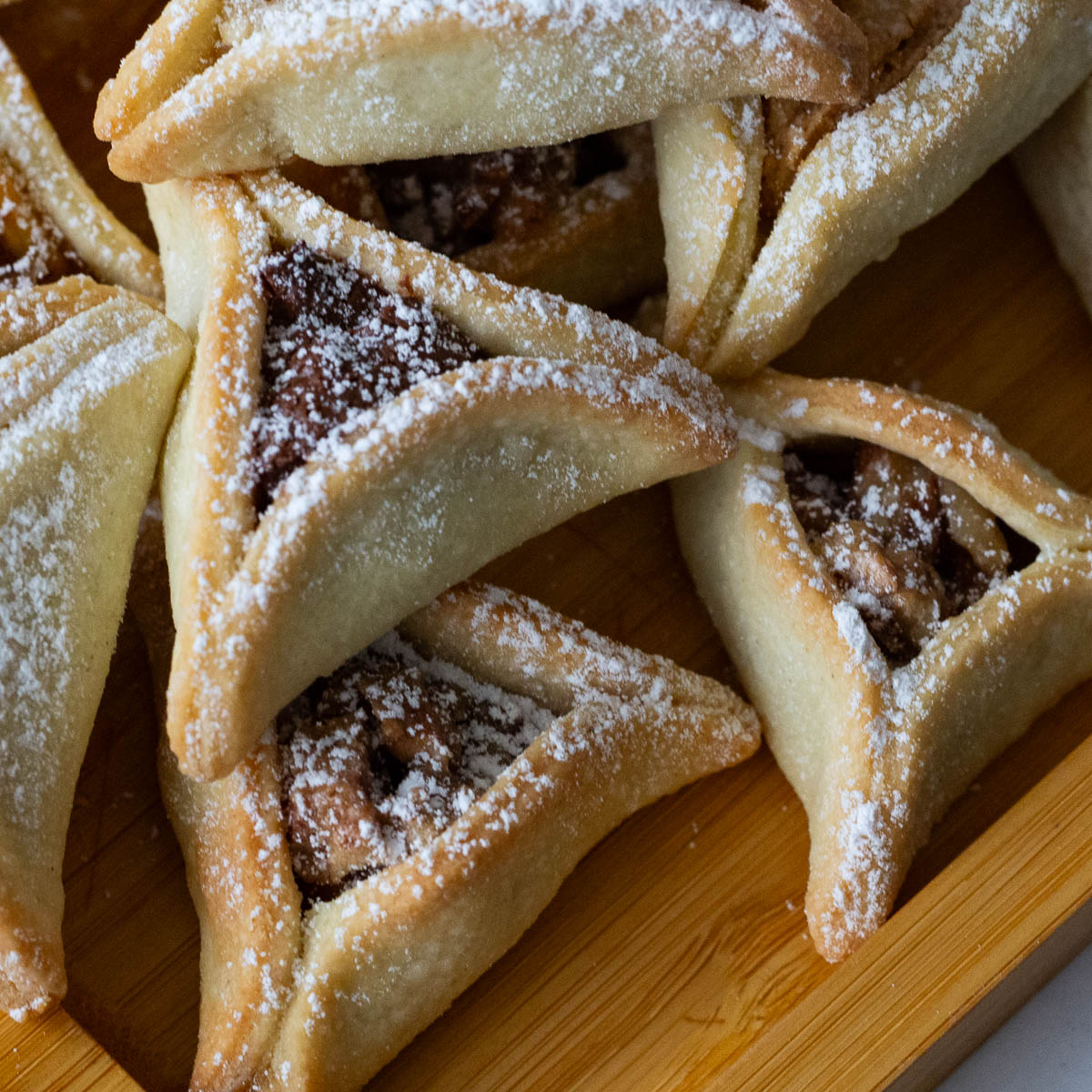 Pean Pie Hamantaschen Purim Cookies on the table.