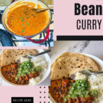 Pinterest image for kidney Beans Coconut Curry.