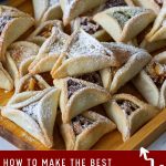 Pinterest image for Jewish Cookies Hamantaschen Purim Oznei Haman.