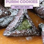 Pinterest image for Jewish Cookies Hamantaschen Purim Oznei Haman.