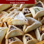 Pinterest image for Jewish Cookies Hamantaschen Purim Oznei Haman.