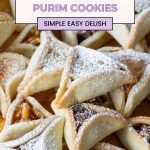 Pinterest image for Jewish Cookies Hamantaschen Purim Oznei Haman.
