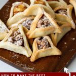 Pinterest image for Jewish Cookies Hamantaschen Purim Oznei Haman.