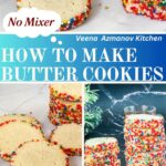Pinterest image for sprinkle-slice-and-bake sugar cookies.