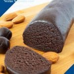 Pinterest image for chocolate marzipan