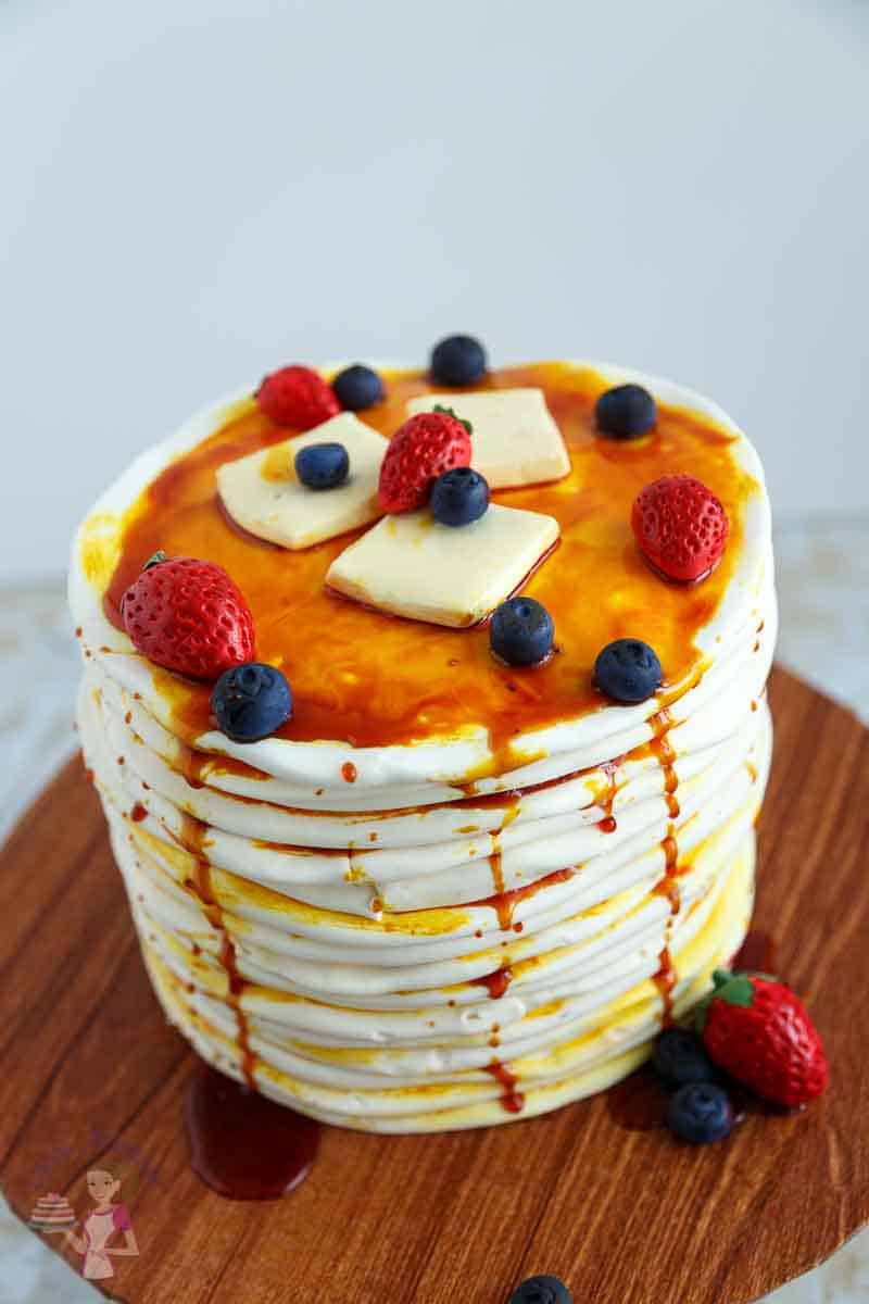 Cake Tutorial, novelty, sculpted, pancake, breakfast