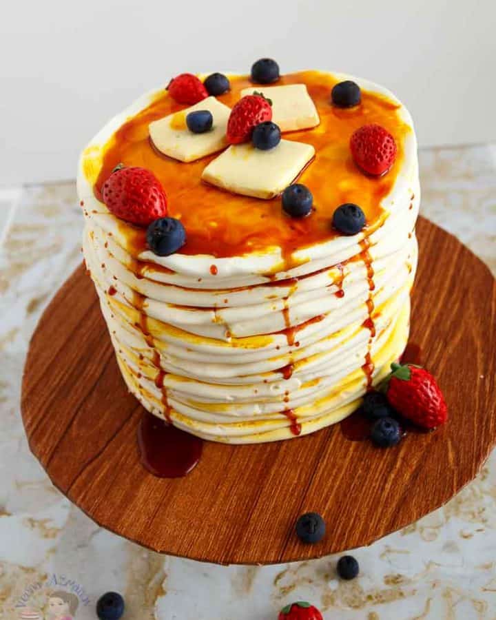 Spherical Cake Stack Make a Perfect Sphere Cake - Veena Azmanov