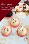Marzipan Ester eggs on a table.