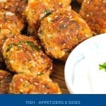 Pinterest image for making canned fish patties.