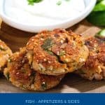 Pinterest image for making patties with canned tuna.