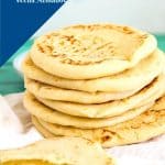 Pinterest image for pita bread.