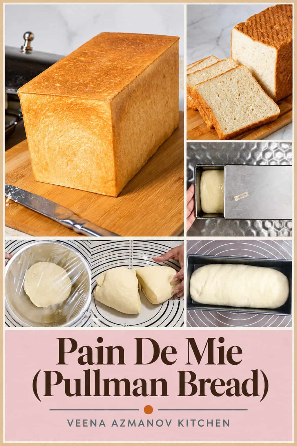 Pinterest image for Pullman Pain De Mie Recipe.