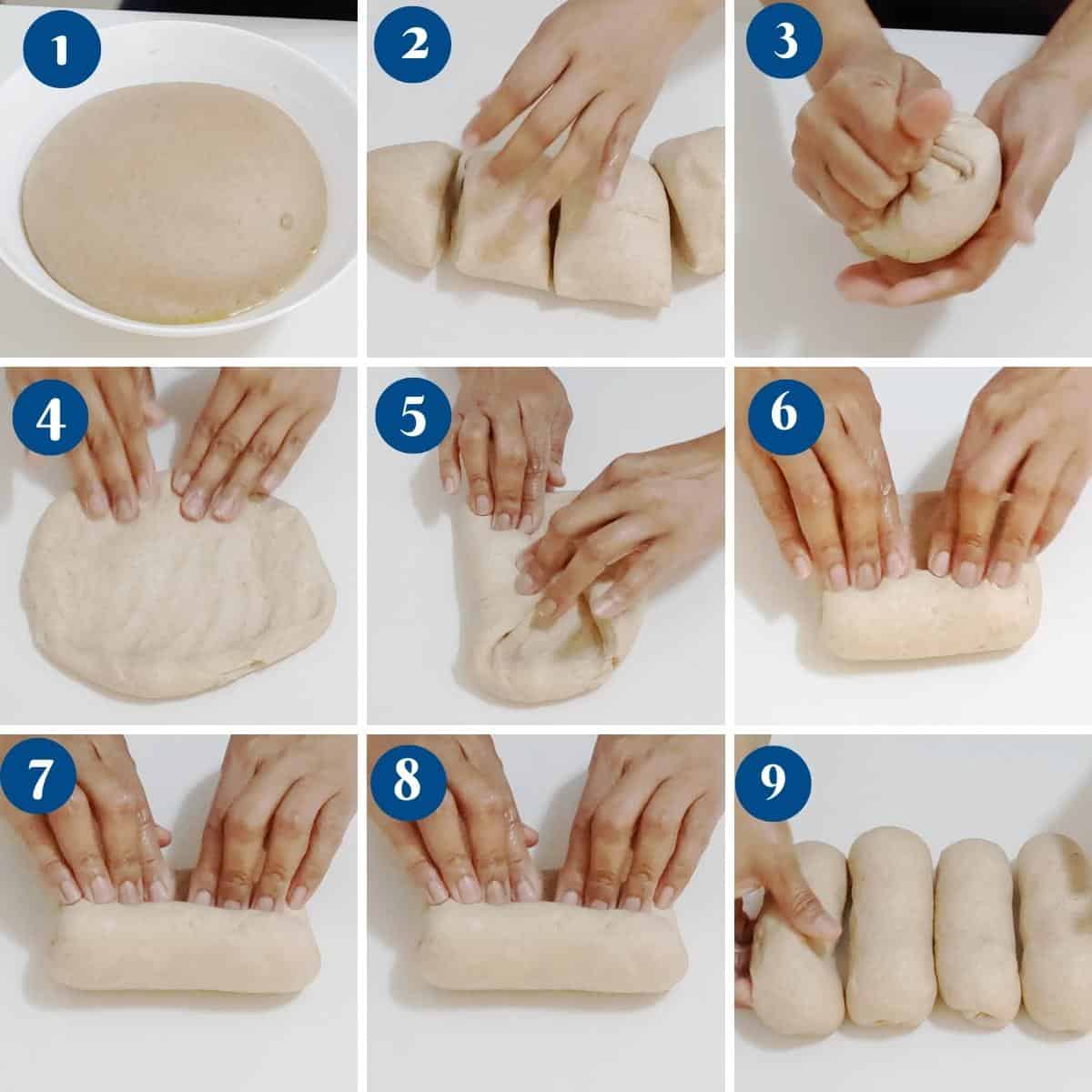 How to shape and bake the sandwich bread.