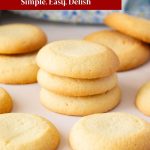 Pinterest image for lemon butter cookies.