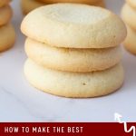 Pinterest image for lemon butter cookies.