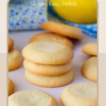 Pinterest image for lemon butter cookies.