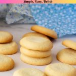 Pinterest image for lemon butter cookies.
