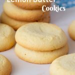 Pinterest image for lemon butter cookies.