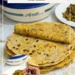Pinterest image for flatbread with sweet potato.