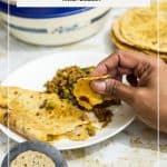 Pinterest image for flatbread with sweet potato.