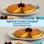 Pinterest image for creme caramel with flan.