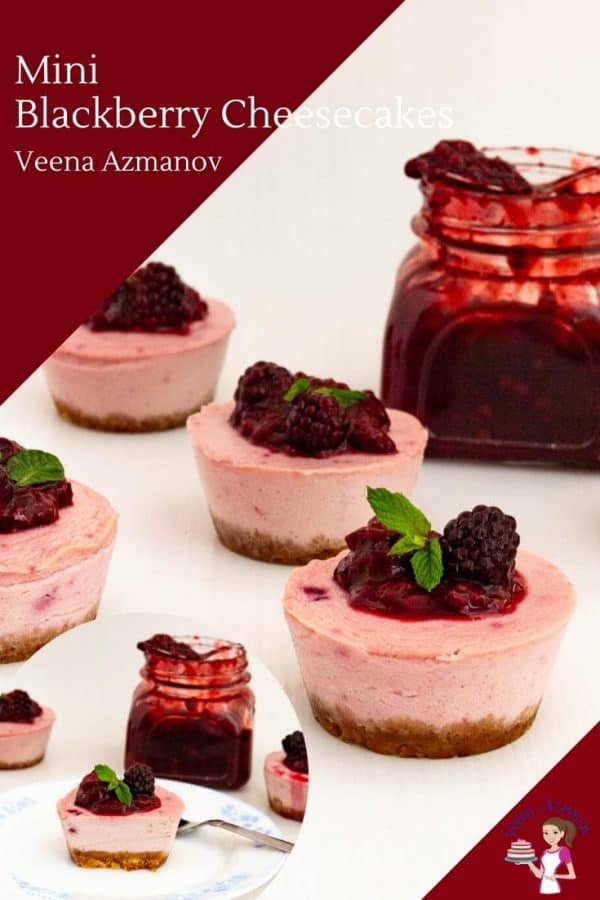 How to make mini cheesecakes with Blackberry filling