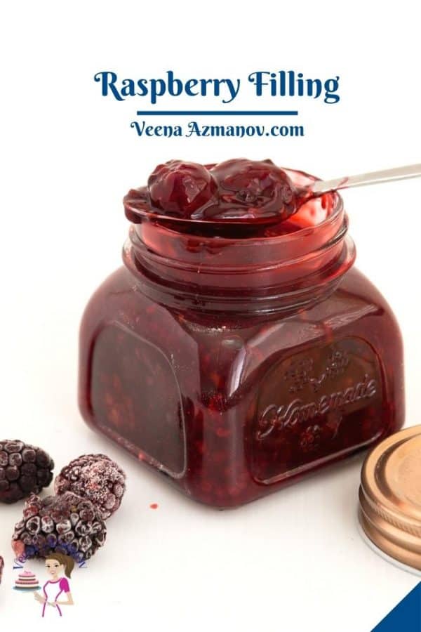 Pinterest image for fruit fillings with blackberry.